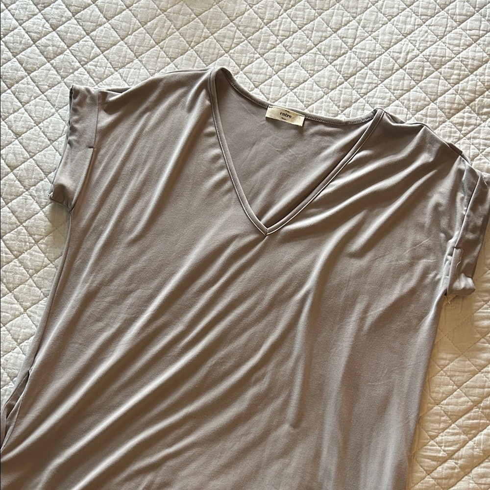 Entro V-Neck Mini Dress